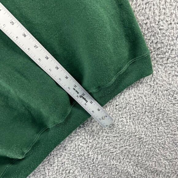 Vintage Blank Sweatshirt Women's Large / XL Green USA Made Streetwear USA 90s - Picture 6 of 12